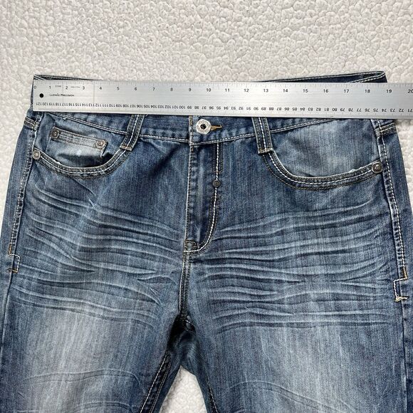 Departed Beach Blvd Slim Straight Jeans 38x32 (Actual 37x32) Streetwear Y2K - Picture 13 of 16